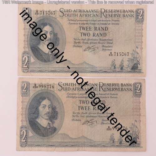 Rissik Lot of 10 R2 notes all different prefix