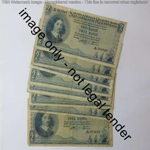 Rissik lot of 10 R2 notes all different prefix