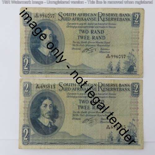 Rissik lot of 10 R2 notes all different prefix