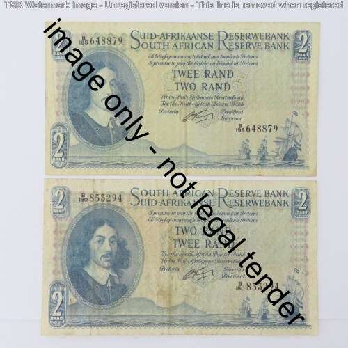 Rissik lot of 10 R2 notes all different prefix