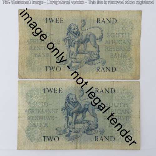 Rissik lot of 10 R2 notes all different prefix