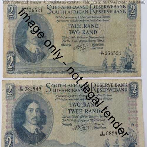 Rissik lot of 10 R2 notes all different prefix