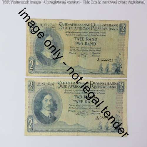 Rissik lot of 10 R2 notes all different prefix