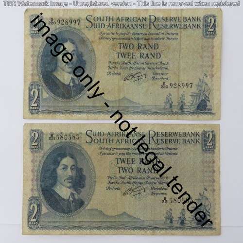 Rissik lot of 10 R2 notes all different prefix