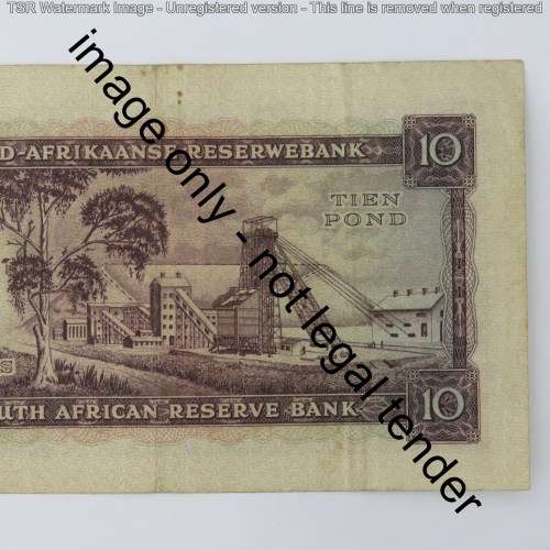 MH de Kock 10 Pound 3rd issue 14-9-53 D3