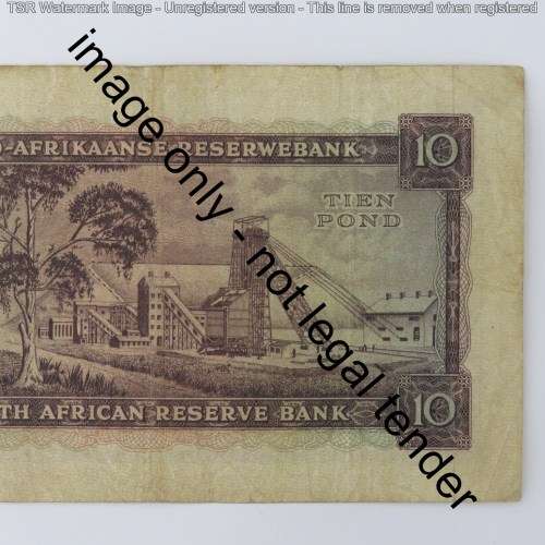MH de Kock 3rd Issue 10 pound 10-8-55 D2