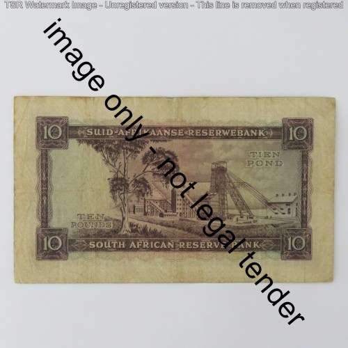 MH de Kock 3rd Issue 10 pound 10-8-55 D2