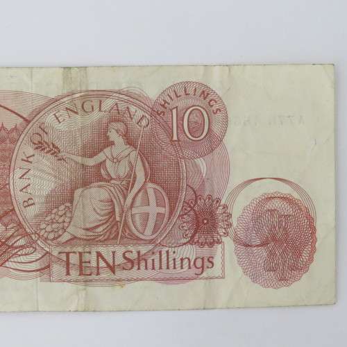 England Ten Shillings with Mandela`s prison number 46664