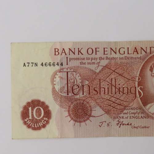 England Ten Shillings with Mandela`s prison number 46664