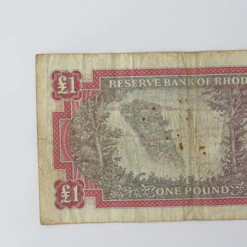 Rhodesia Salisbury September 1967 one pound banknote