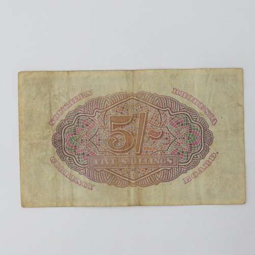 Southern Rhodesia 5 Shilling banknote 1945 VF