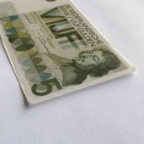 Netherlands 1966 aUNC 5 Gulden