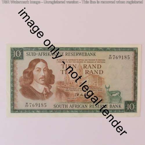 TW de Jongh Replacement R10 note W22 AU