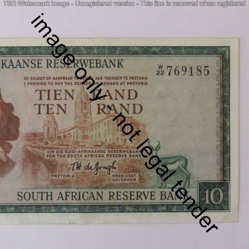 TW de Jongh Replacement R10 note W22 AU