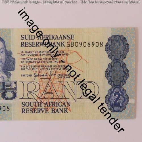GPC de Kock 3rd Issue R2 note with number 908908
