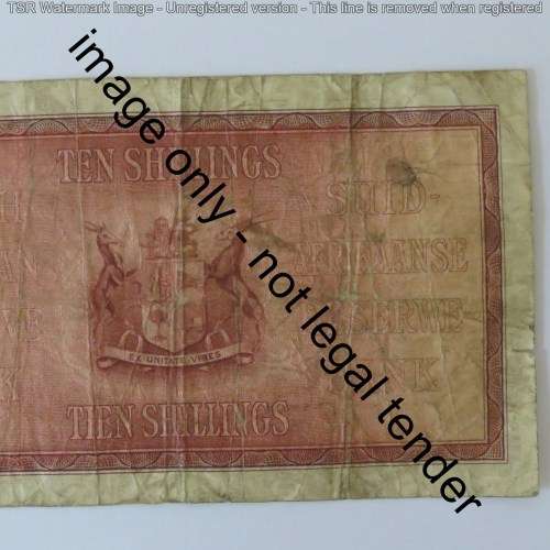 MH de Kock 1st Issue Ten Shillings