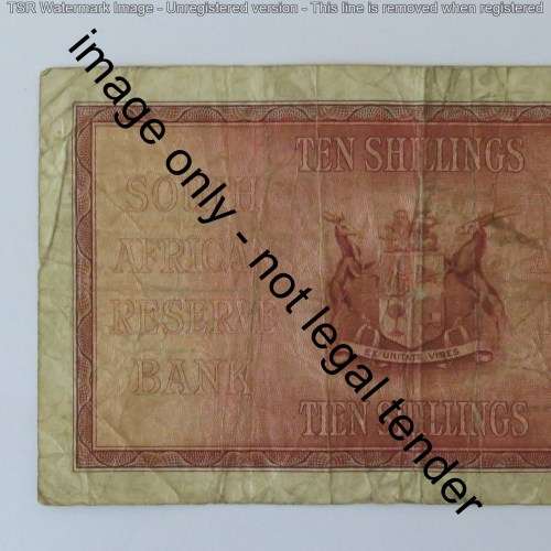 MH de Kock 1st Issue Ten Shillings