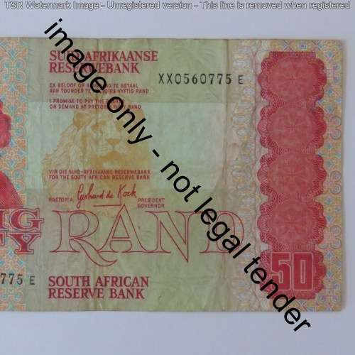 GPC de Kock R50 1984 replacement note XX