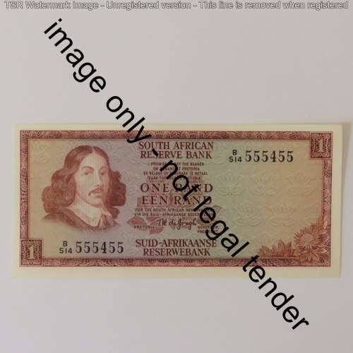 TW de Jongh 3rd Issue 1975 R1 note with nice number 555455