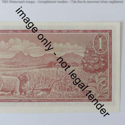 TW de Jongh 3rd Issue 1975 R1 note with nice number 555455