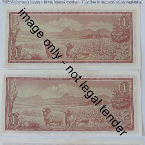 TW de Jongh 3rd issue lot of R1 notes uncirculated