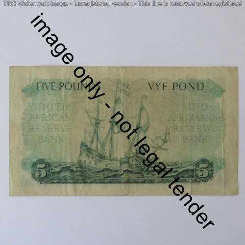 MH de Kock 2nd issue 22 April 1952 nice note with fine creases