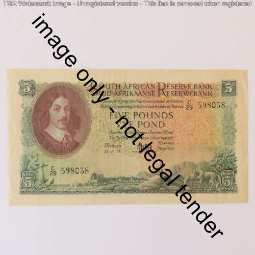 MH de Kock 3rd issue 31-1-53 Eng over Afr Excellent