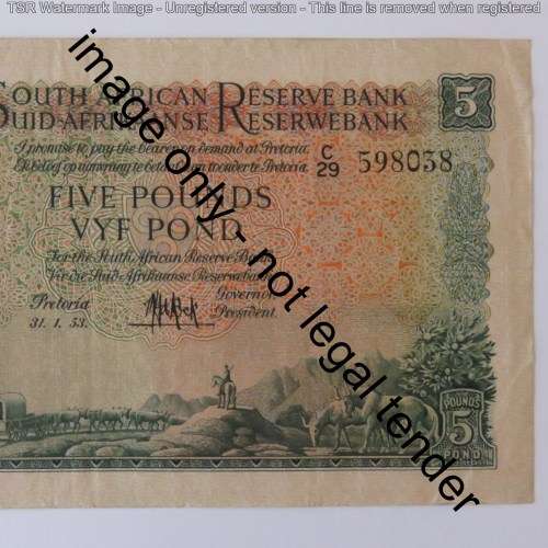 MH de Kock 3rd issue 31-1-53 Eng over Afr Excellent
