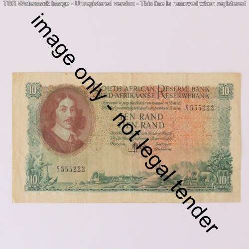 MH de Kock Ten rand C1 series - 1961 - Various folds and creases