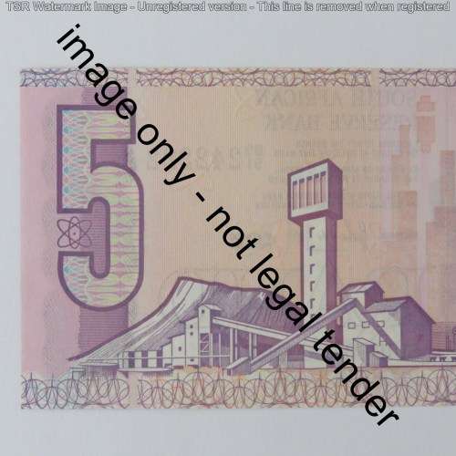 GPC de Kock 2nd issue R5 banknote uncirculated with nice number 242222
