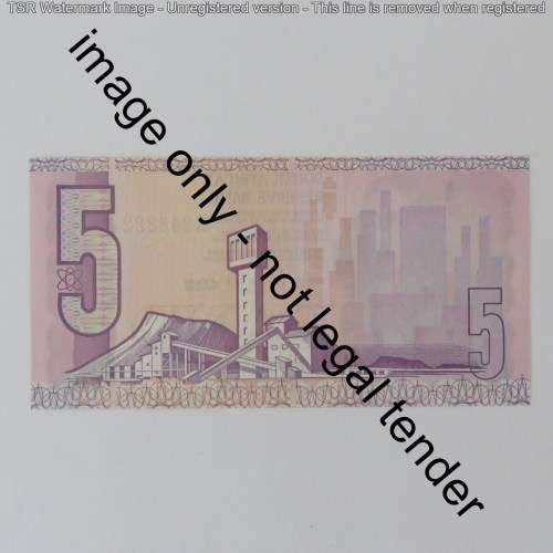 GPC de Kock 2nd issue R5 banknote uncirculated with nice number 242222