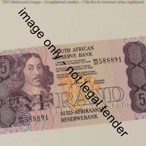 GPC de Kock 3rd issue lot of 3 R5 notes almost uncirculated in sequence