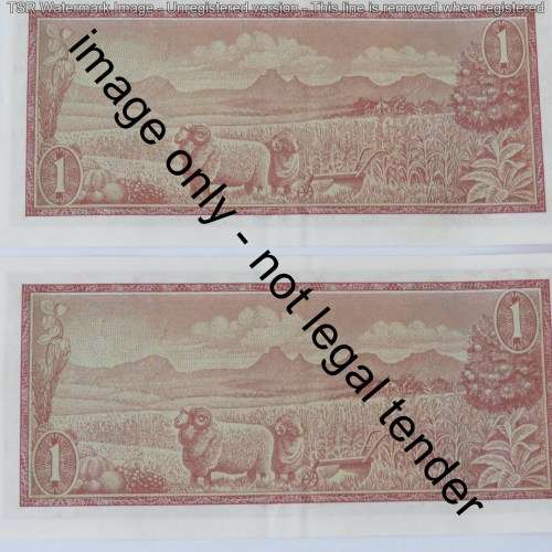 TW de Jongh 2nd issue 3 R1 notes with consecutive numbers uncirculated