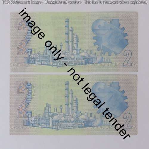 GPC de Kock 2nd issue lot of 3 R2 notes with consecutive numbers