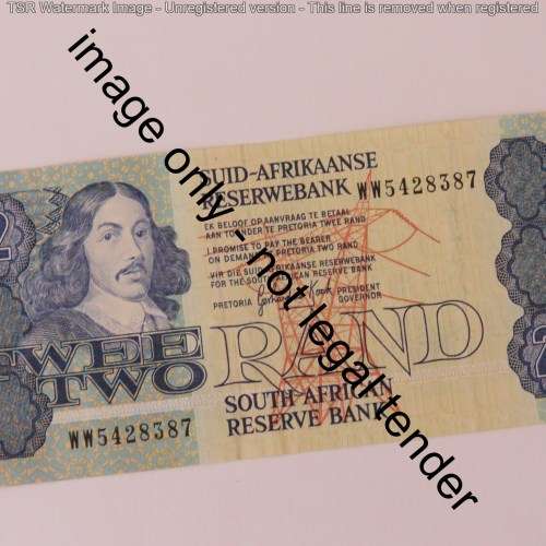 GPC de Kock 3rd issue R2 banknotes replacement - WW, WX, WY