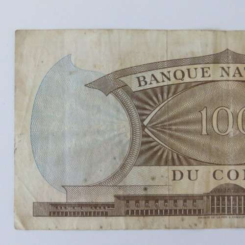 Congo 15-11-1961 Banknote 100 Francs