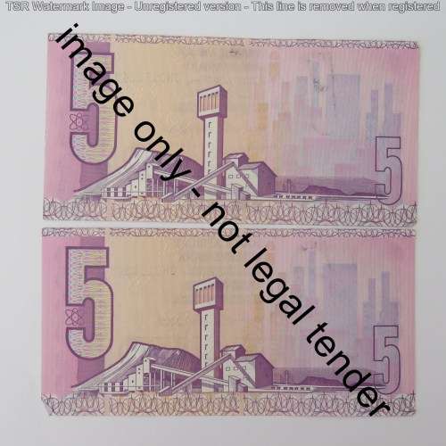 CL Stals lot of 8 R5 notes with consecutive numbers - Uncirculated
