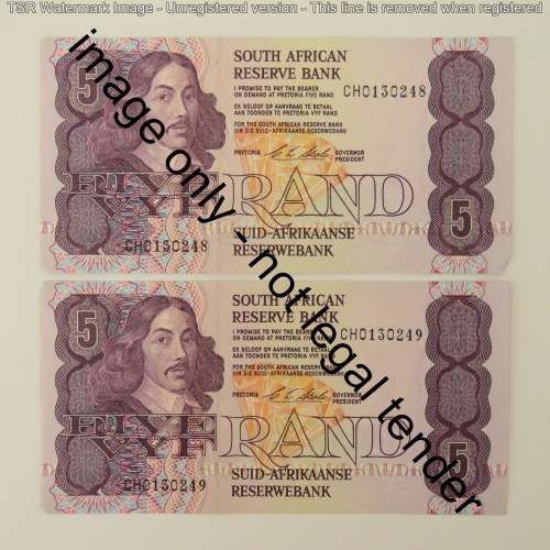 CL Stals lot of 8 R5 notes with consecutive numbers - Uncirculated