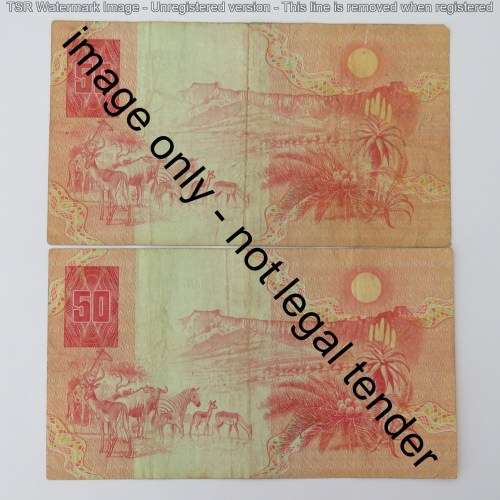 GPC de Kock 3rd issue lot of 4 R50 banknotes