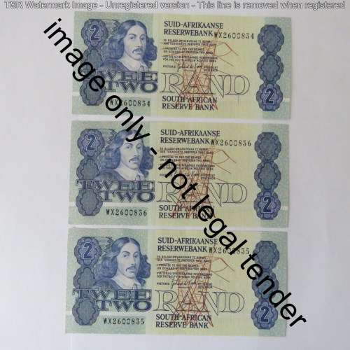GPC de Kock 3rd issue R2 replacement notes - Uncirculated lot of 20 in sequence