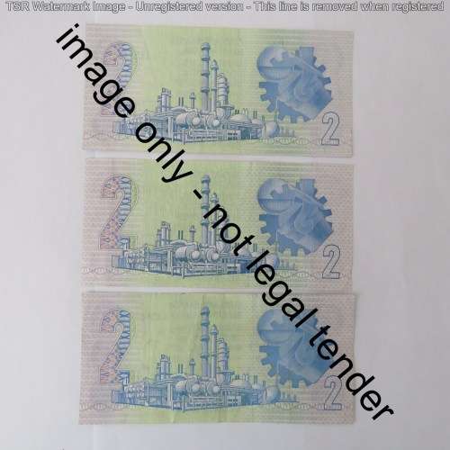 GPC de Kock 3rd issue lot of 15 R2 notes AU or better
