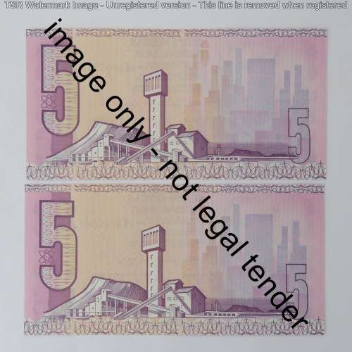 GPC de Kock lot of 8 R5 notes 3rd issue consecutive numbers