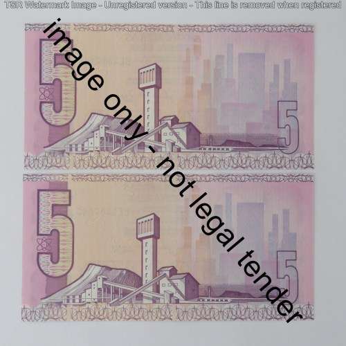 GPC de Kock lot of 8 R5 notes 3rd issue consecutive numbers