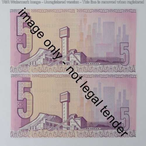GPC de Kock lot of 8 R5 notes 3rd issue consecutive numbers
