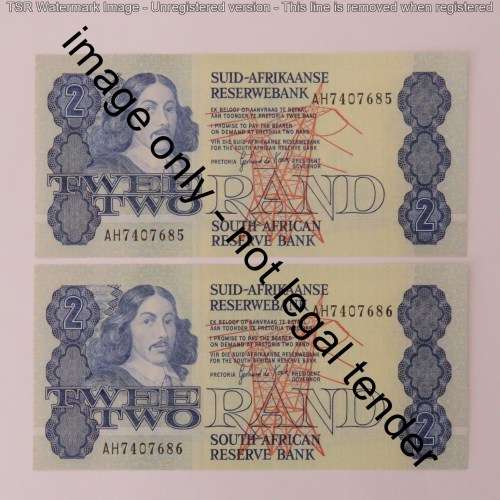 GPC de Kock lot of 10 R2 notes - 2nd issue with consecutive numbers