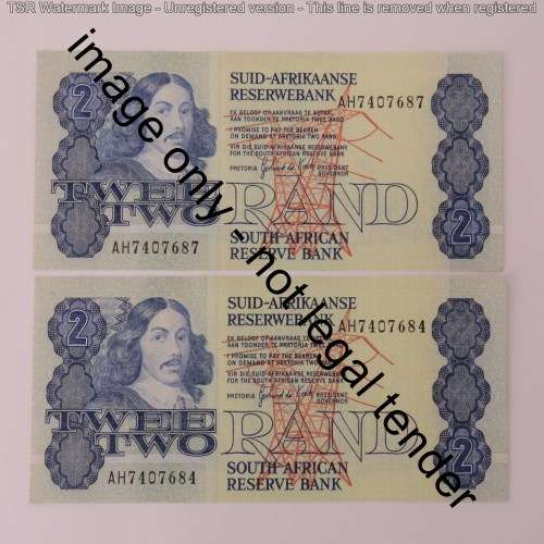 GPC de Kock lot of 10 R2 notes - 2nd issue with consecutive numbers
