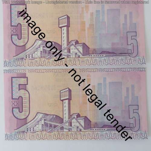 GPC de Kock 3rd issue R5 notes - 3 consecutive numbers - Uncirculated