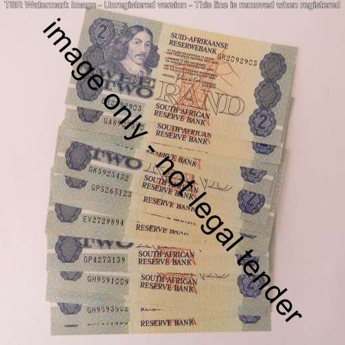 GPC de Kock 3rd issue lot of 20 R2 notes uncirculated