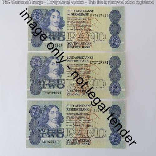 GPC de Kock 3rd issue lot of 20 R2 notes uncirculated