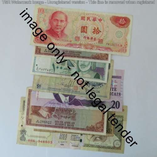 Lot of 10 banknotes - Some better ones - World
